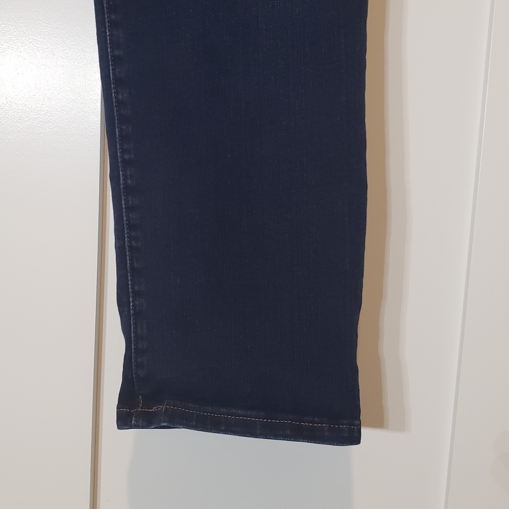 Chico's So Slimming Jeans Mid-rise Straight Darkwash Stretch Size 2.5 Like New - Picture 7 of 12